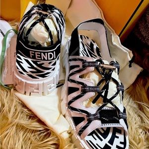 Fendi X Sarah Coleman Force FF vertigo trek sandals 12 Rare Sold Out Bnwt $995